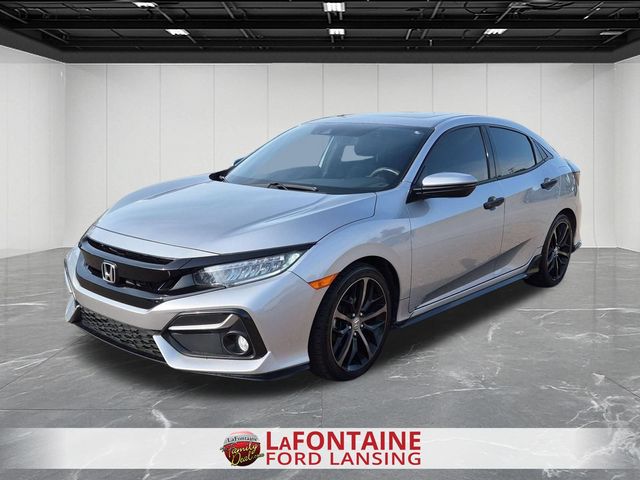 Lunar Silver Metallic 2021 Honda Civic Hatchback Hatchback Front-Wheel Drive Continuously Variable Transmission
