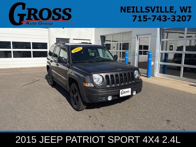 Gray (Granite Crystal Metallic Clearcoat) 2015 Jeep Patriot Sport 4WD SUV / Crossover Four-Wheel Drive 5-Speed Manual
