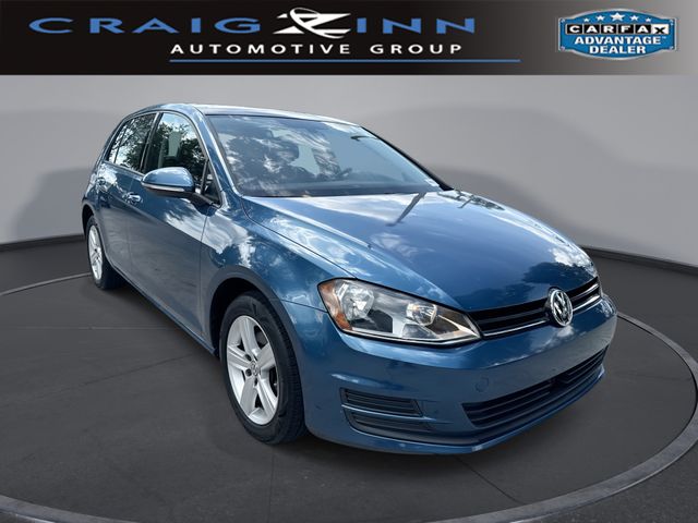 Blue 2017 Volkswagen Golf Hatchback Front-Wheel Drive 6-Speed Automatic