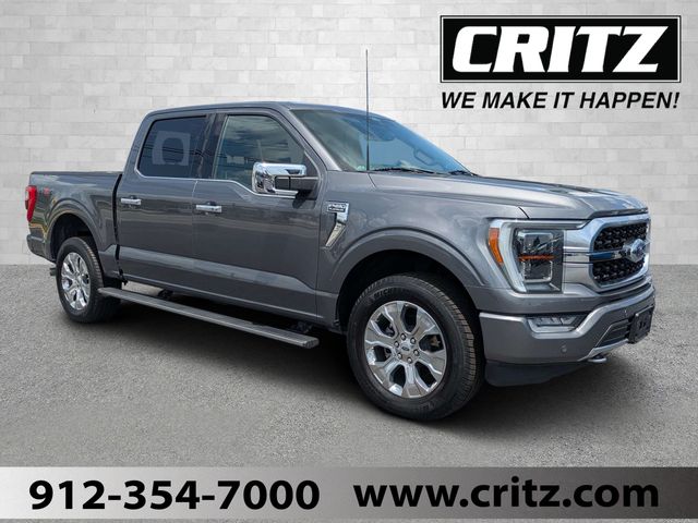 Gray Metallic 2022 Ford F-150 Pickup Truck Four-Wheel Drive Automatic