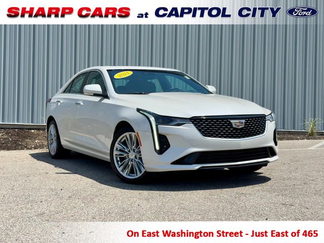 Crystal White Tricoat 2021 Cadillac CT4 Premium Luxury AWD Sedan All-Wheel Drive 8-Speed Automatic
