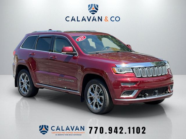 Velvet Red Pearlcoat 2021 Jeep Grand Cherokee SUV / Crossover Four-Wheel Drive 8-Speed Automatic