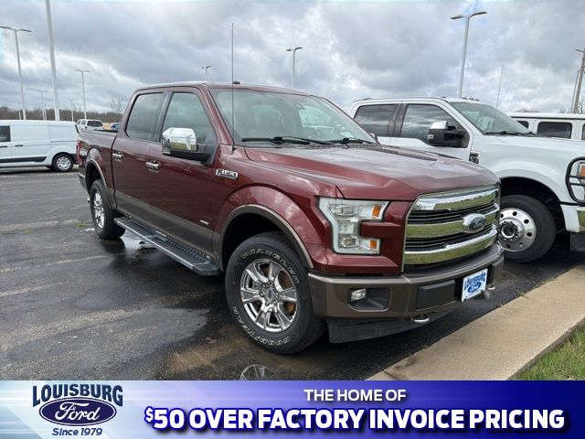 Red (Bronze Fire Metallic) 2017 Ford F-150 Lariat SuperCrew 4WD Pickup Truck Four-Wheel Drive Automatic