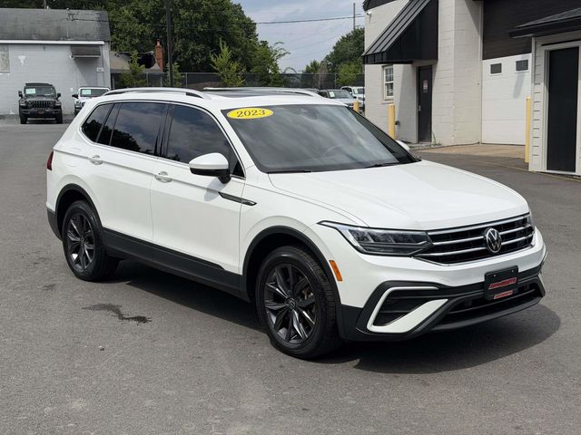 Opal White 2023 Volkswagen Tiguan SUV / Crossover All-Wheel Drive 8-Speed Automatic