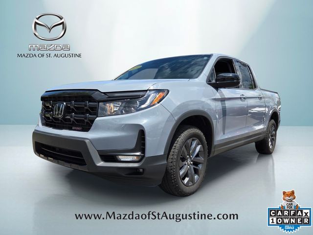 Sonic Gray Pearl 2024 Honda Ridgeline Sport AWD Pickup Truck All-Wheel Drive 9-Speed Automatic