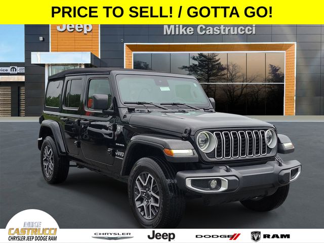 Black Clearcoat 2024 Jeep Wrangler SUV / Crossover Four-Wheel Drive 8-Speed Automatic