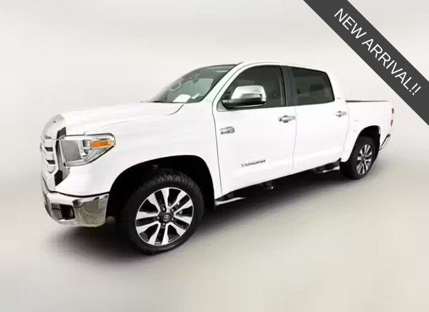 Super White 2017 Toyota Tundra 1794 Edition CrewMax 5.7L FFV 4WD Pickup Truck Four-Wheel Drive 6-Speed Automatic Overdrive