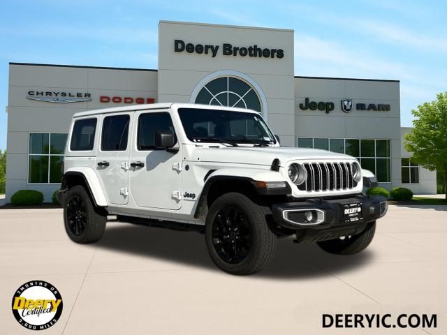 Bright White Clearcoat 2025 Jeep Wrangler 4xe SUV / Crossover Four-Wheel Drive 8-Speed Automatic
