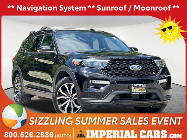 Black Metallic 2021 Ford Explorer SUV / Crossover All-Wheel Drive Automatic