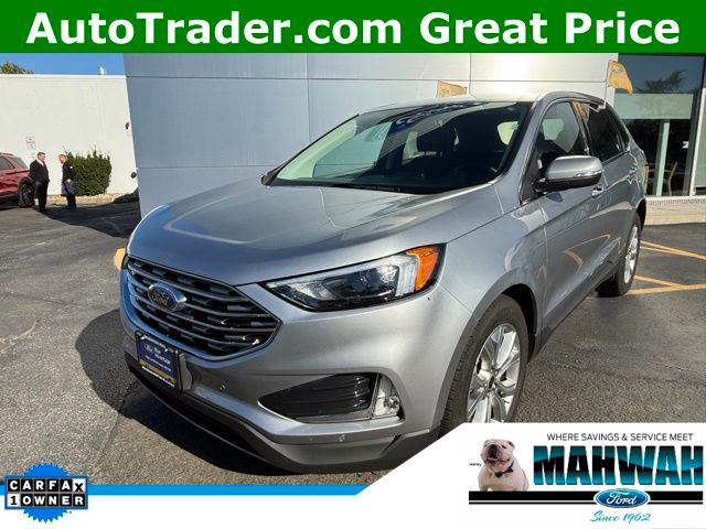Silver Metallic 2024 Ford Edge Titanium AWD SUV / Crossover All-Wheel Drive 8-Speed Automatic