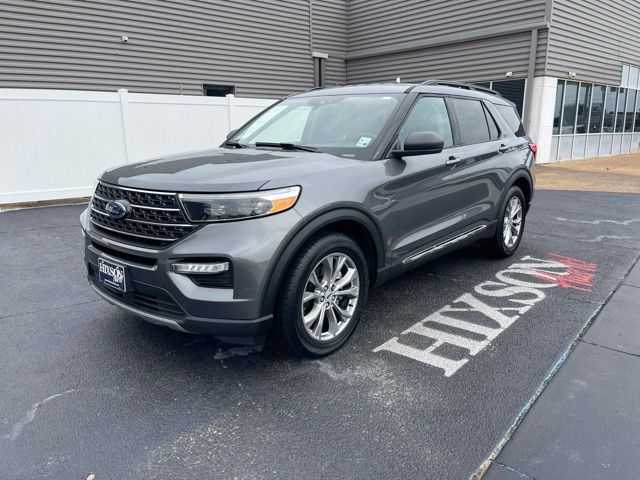 Carbonized Gray Metallic 2022 Ford Explorer XLT RWD SUV / Crossover Rear-Wheel Drive Automatic