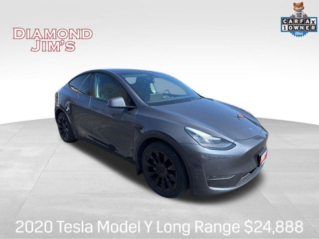 Gray 2020 Tesla Model Y Long Range AWD SUV / Crossover All-Wheel Drive 1-Speed Automatic