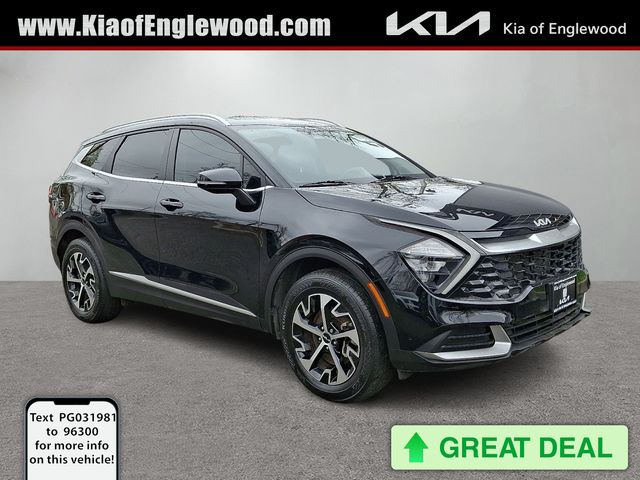 Ebony Black 2023 Kia Sportage EX AWD SUV / Crossover All-Wheel Drive 8-Speed Automatic