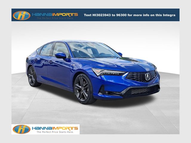 Apex Blue Pearl 2024 Acura Integra FWD with A-SPEC Package Sedan Front-Wheel Drive Continuously Variable Transmission