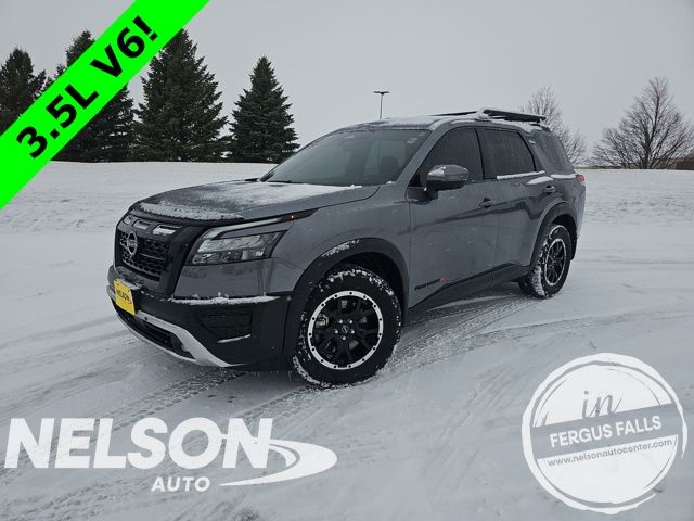 Gray (Gun Metallic) 2025 Nissan Pathfinder Rock Creek 4WD SUV / Crossover All-Wheel Drive 9-Speed Automatic