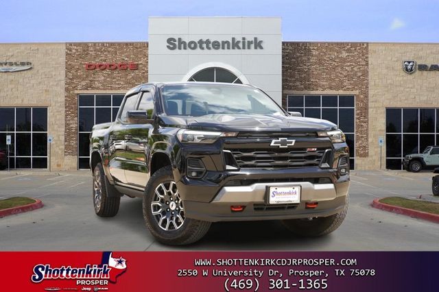 Black 2024 Chevrolet Colorado Z71 Crew Cab 4WD Pickup Truck Four-Wheel Drive 8-Speed Automatic