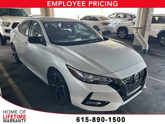 Aspen White 2021 Nissan Sentra Sedan Front-Wheel Drive Continuously Variable Transmission