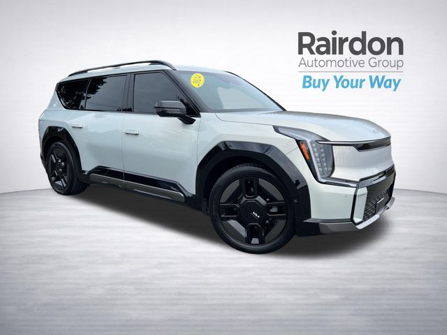 White (Ivory Silver) 2024 Kia EV9 GT-Line AWD SUV / Crossover All-Wheel Drive 1-Speed Automatic