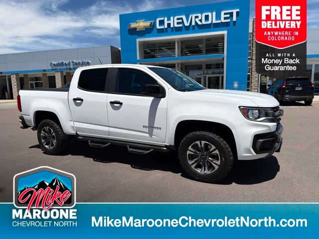 Summit White 2022 Chevrolet Colorado Pickup Truck Four-Wheel Drive 8-Speed Automatic