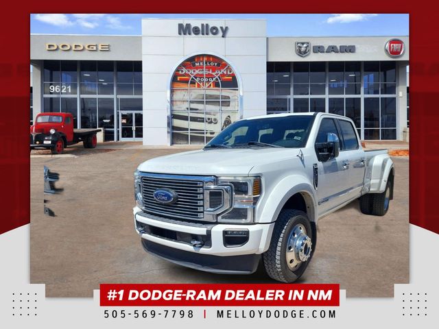 White Metallic 2020 Ford F-450 Super Duty Pickup Truck Four-Wheel Drive Automatic
