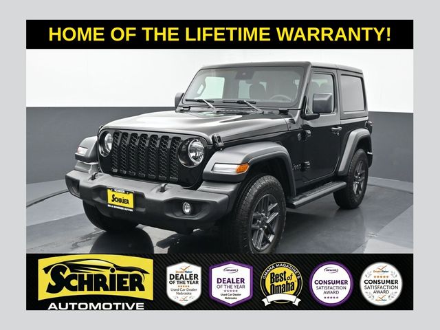 Black Clearcoat 2024 Jeep Wrangler Sport S 2-Door 4WD SUV / Crossover Four-Wheel Drive 8-Speed Automatic