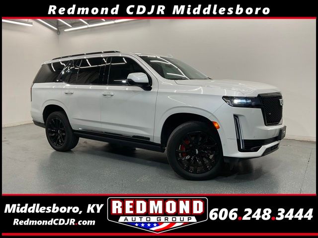 Crystal White Tricoat 2022 Cadillac Escalade SUV / Crossover Four-Wheel Drive Automatic