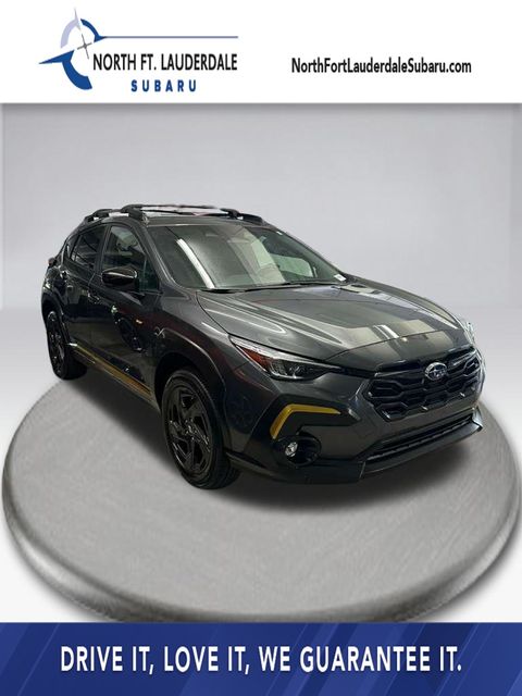 Gray Metallic 2024 Subaru Crosstrek Sport AWD SUV / Crossover All-Wheel Drive Continuously Variable Transmission