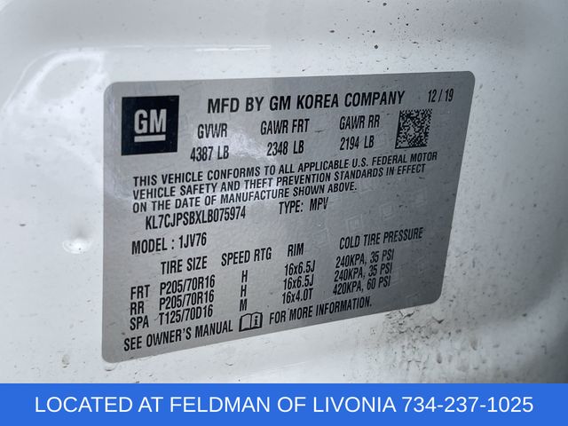 Used 2020 Chevrolet Trax For Sale in Livonia, MI
