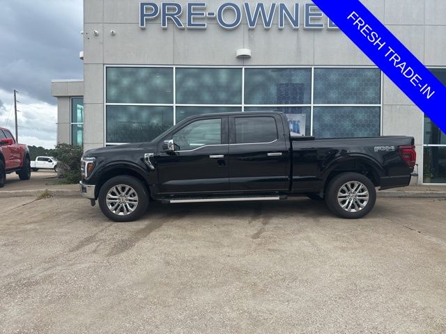 Black Metallic 2025 Ford F-150 Lariat SuperCrew 4WD Pickup Truck Four-Wheel Drive Automatic