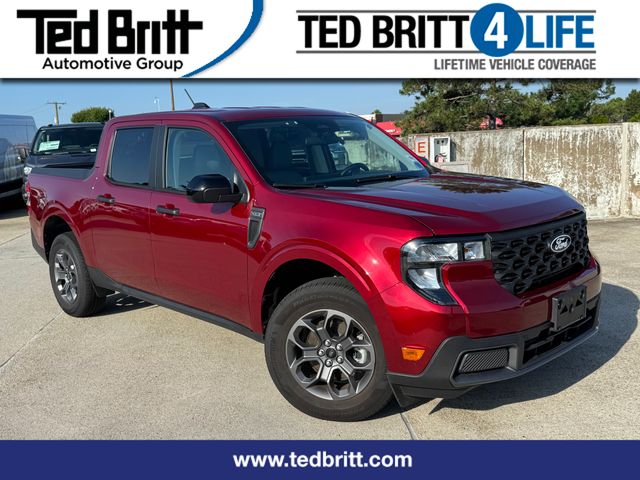 Ruby Red Metallic 2025 Ford Maverick XLT SuperCrew AWD Pickup Truck All-Wheel Drive Continuously Variable Transmission