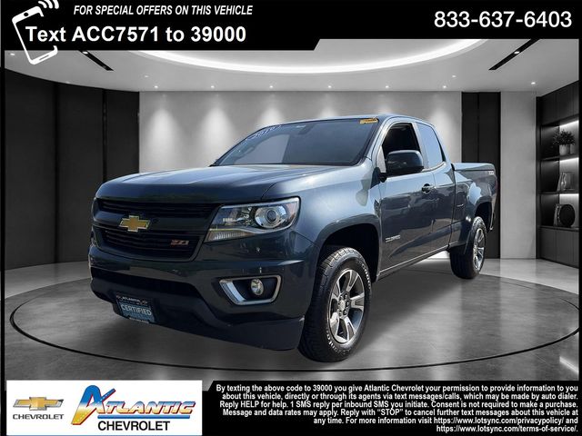 Shadow Gray Metallic 2019 Chevrolet Colorado Z71 Extended Cab LB 4WD Pickup Truck Four-Wheel Drive 8-Speed Automatic