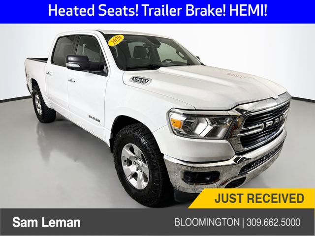 Bright White Clearcoat 2020 RAM 1500 Pickup Truck Four-Wheel Drive 8-Speed Automatic