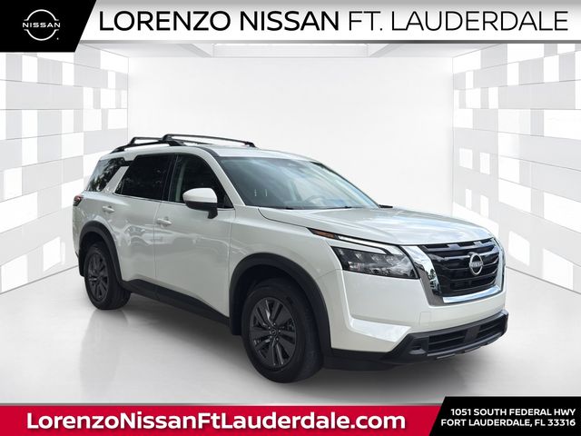 Pearl White Tricoat 2024 Nissan Pathfinder SUV / Crossover Front-Wheel Drive 9-Speed Automatic