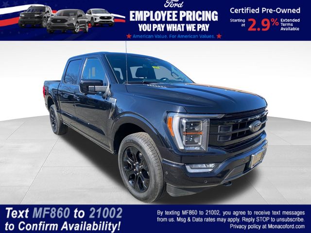 Black Metallic 2023 Ford F-150 Platinum SuperCrew 4WD Pickup Truck Four-Wheel Drive Automatic