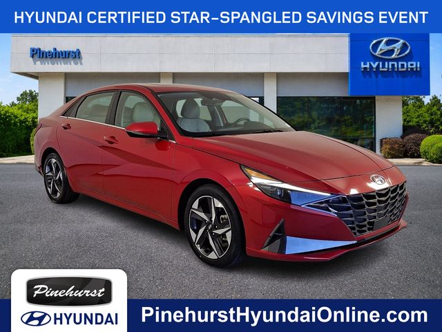 Red 2023 Hyundai Elantra Sedan Front-Wheel Drive Continuously Variable Transmission