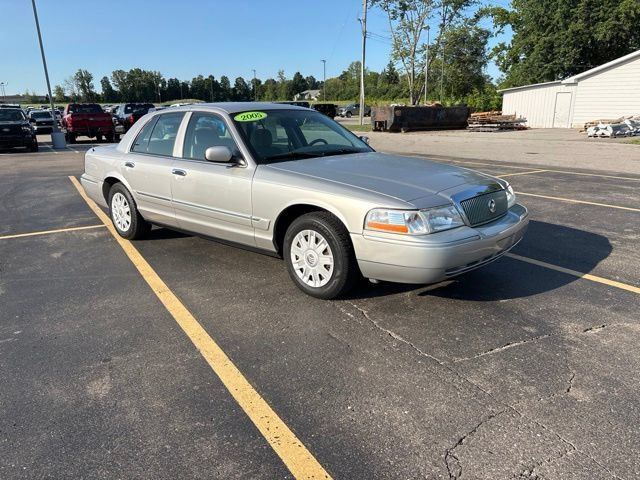 Silver 2005 Mercury Grand Marquis Sedan Rear-Wheel Drive 4-Speed Automatic Overdrive