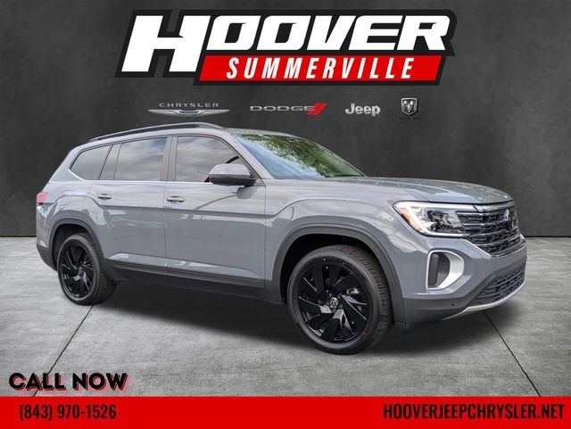 Platinum Gray Metallic 2025 Volkswagen Atlas SE FWD with Technology SUV / Crossover Front-Wheel Drive 8-Speed Automatic