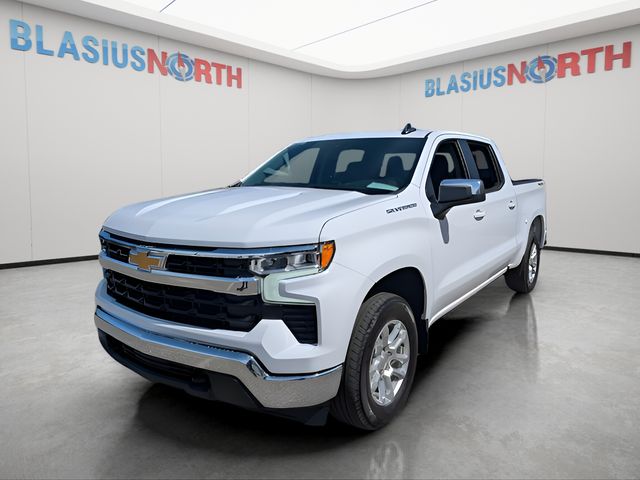 Summit White 2024 Chevrolet Silverado 1500 LT Crew Cab 4WD Pickup Truck Four-Wheel Drive 8-Speed Automatic