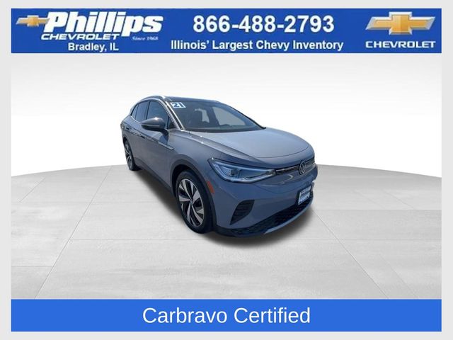Moonstone Gray/Black Roof 2021 Volkswagen ID.4 SUV / Crossover Rear-Wheel Drive Automatic