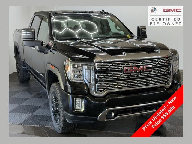 Black (Ebony Twilight Metallic) 2022 GMC Sierra 3500HD Pickup Truck Four-Wheel Drive Automatic