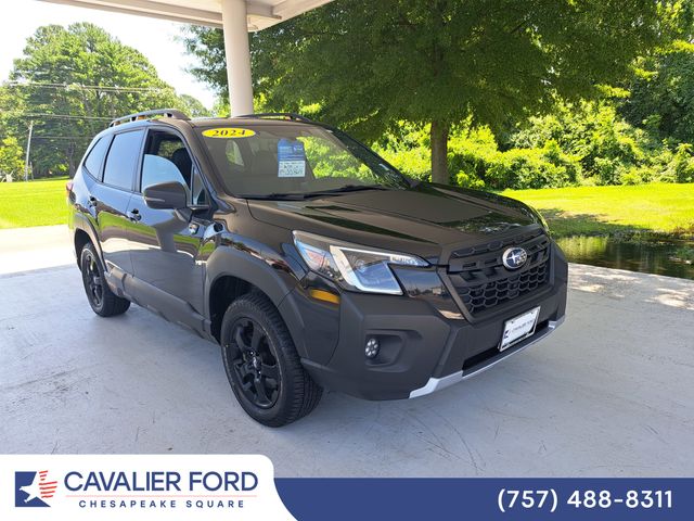 Crystal Black Silica 2024 Subaru Forester SUV / Crossover All-Wheel Drive Continuously Variable Transmission