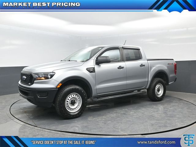 Silver Metallic 2020 Ford Ranger XL SuperCrew 4WD Pickup Truck Four-Wheel Drive Automatic