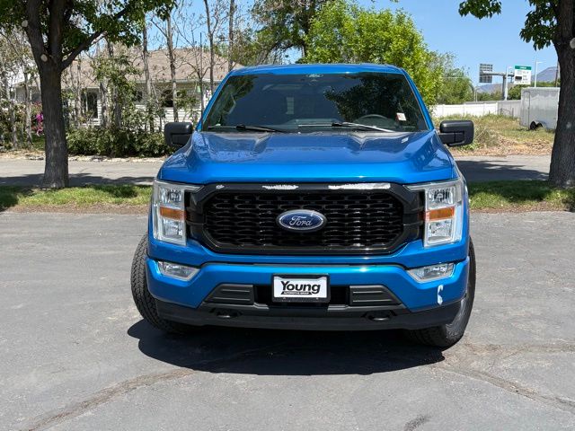 Blue Metallic 2021 Ford F-150 Pickup Truck Four-Wheel Drive Automatic