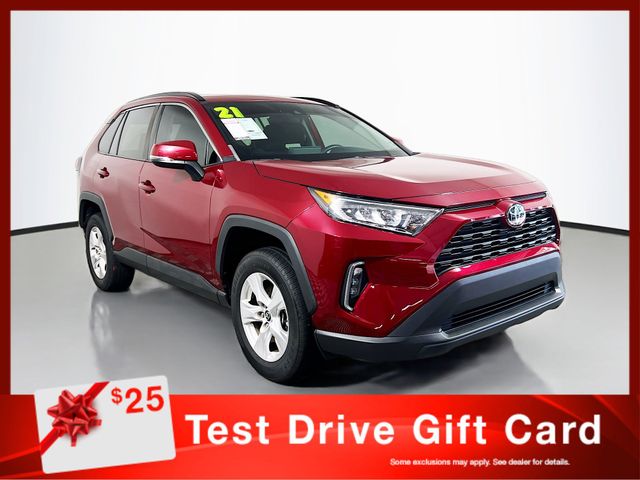 White (Blizzard Pearl) 2021 Toyota RAV4 XLE AWD SUV / Crossover All-Wheel Drive 8-Speed Automatic