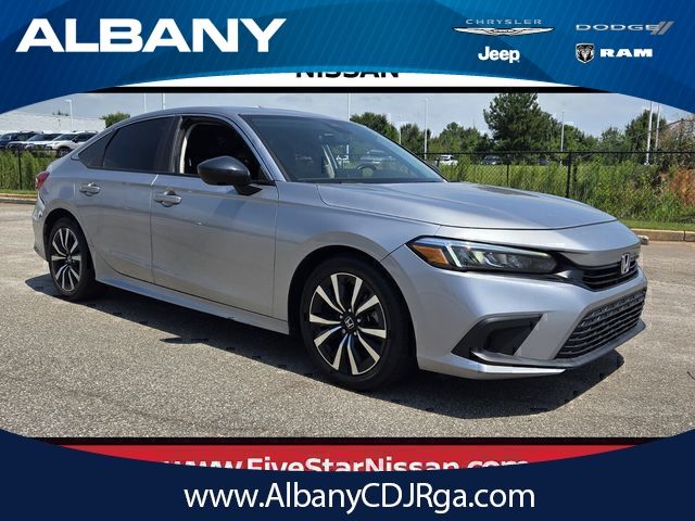 Morning Mist Metallic 2023 Honda Civic Sedan Front-Wheel Drive Continuously Variable Transmission