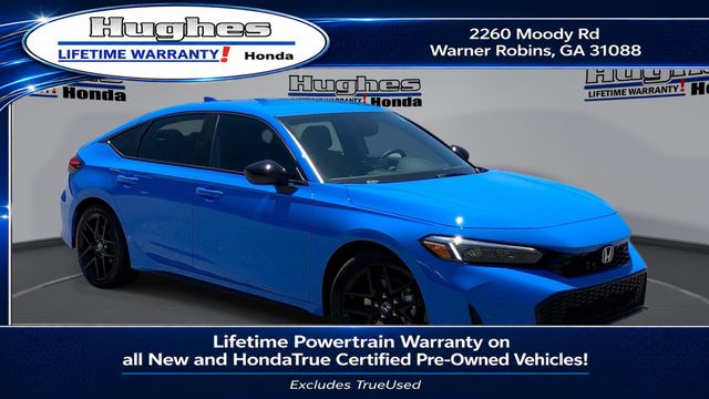 Boost Blue Pearl 2026 Honda Civic Hatchback Sport FWD Hatchback Front-Wheel Drive Continuously Variable Transmission