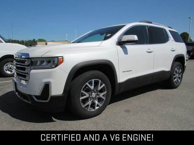 White Frost Tricoat 2023 GMC Acadia SUV / Crossover Four-Wheel Drive 9-Speed Automatic