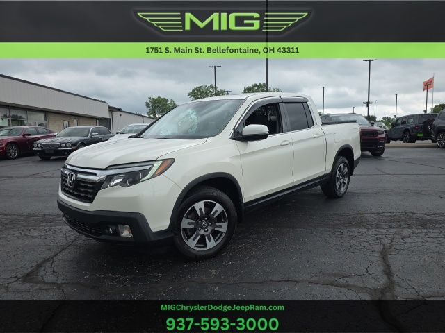 White Diamond Pearl 2019 Honda Ridgeline RTL-T AWD Pickup Truck All-Wheel Drive 6-Speed Automatic