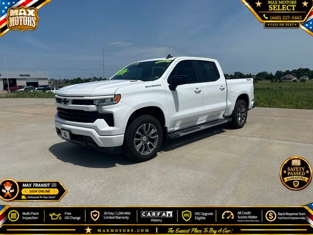 Summit White 2024 Chevrolet Silverado 1500 Pickup Truck Four-Wheel Drive Automatic