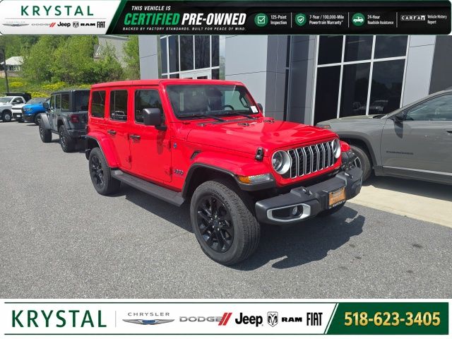 Firecracker Red Clearcoat 2025 Jeep Wrangler 4xe SUV / Crossover Four-Wheel Drive 8-Speed Automatic